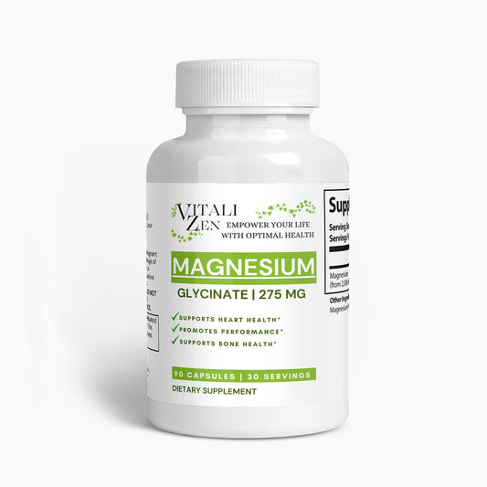 Magnesium Glycinate - 275mg | 90 Vegan Capsules